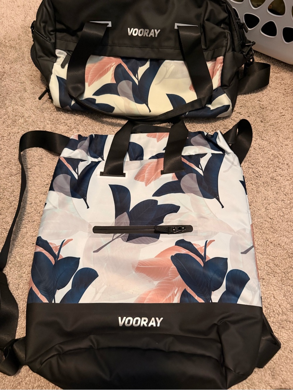 Vooray Convertible Tote Backpack and trainer bag in Guava